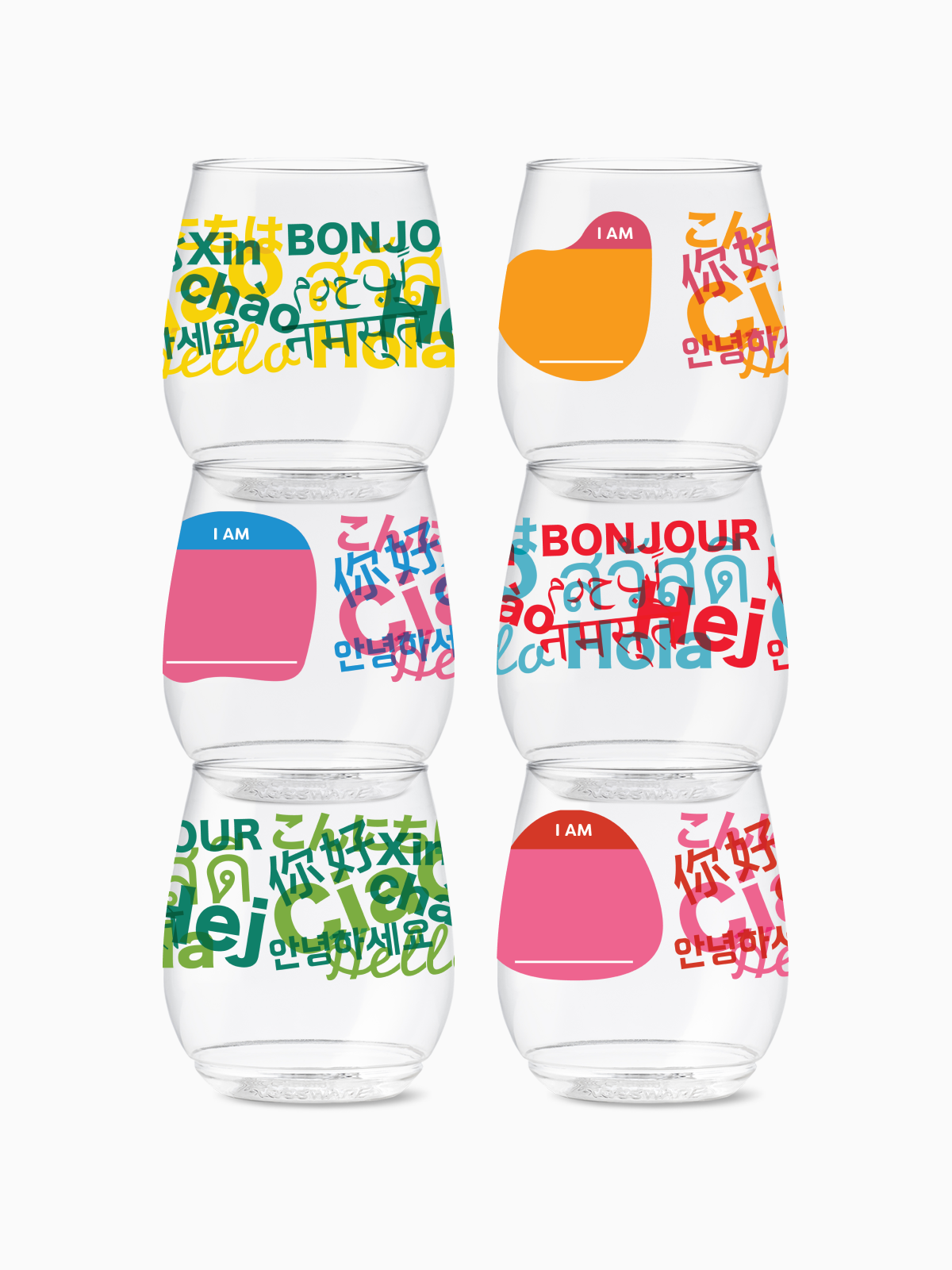 Hello I Am POP 14oz Vino Cup