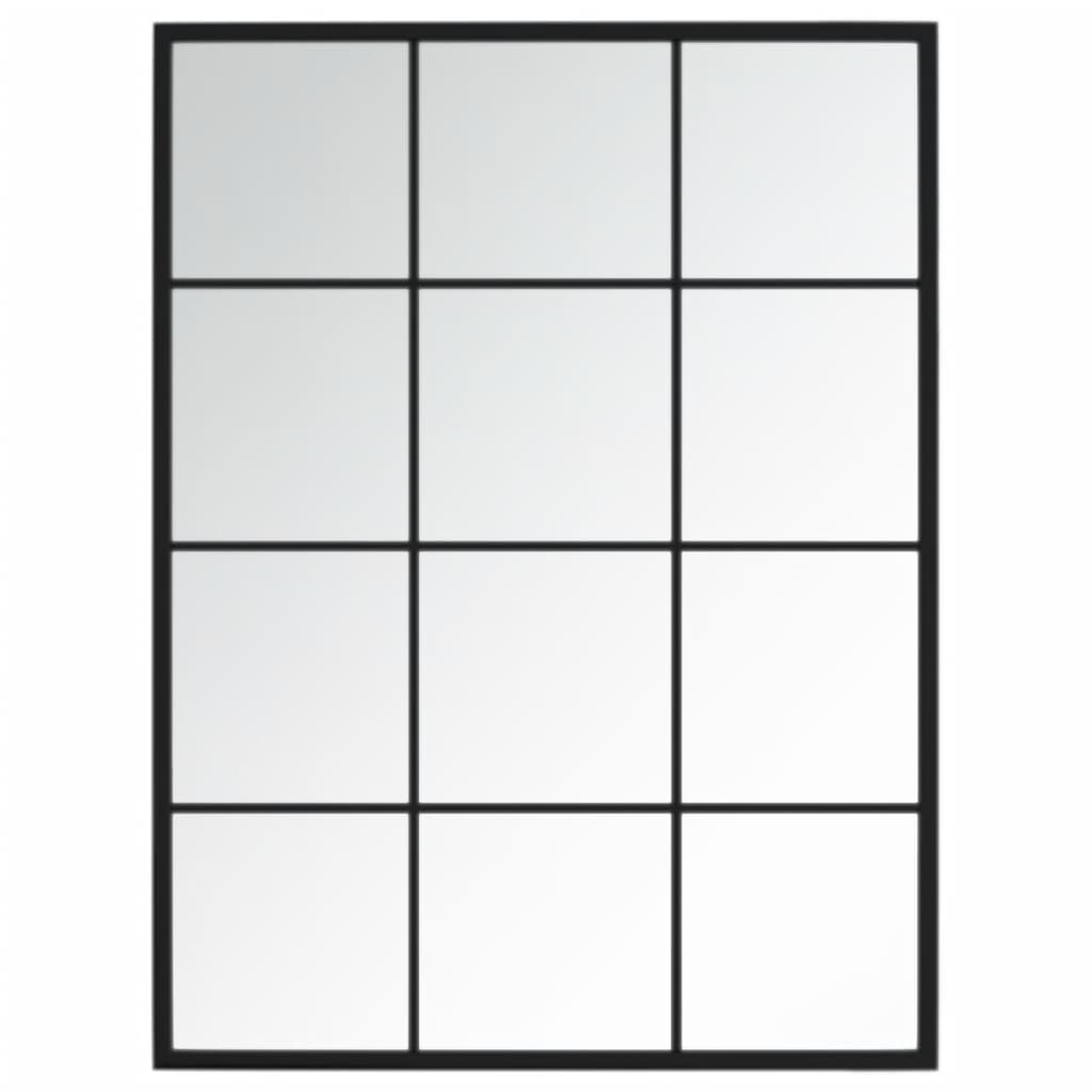 vidaXL Window Mirror Wall Mirror Decorative Metal Hall Bathroom Mirror Wall Mounted Indoor Decor - Deco Ranches