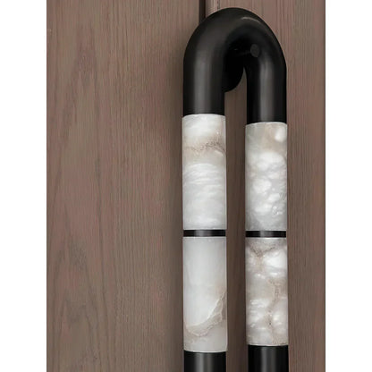 Alabaster Tube Wall Sconce