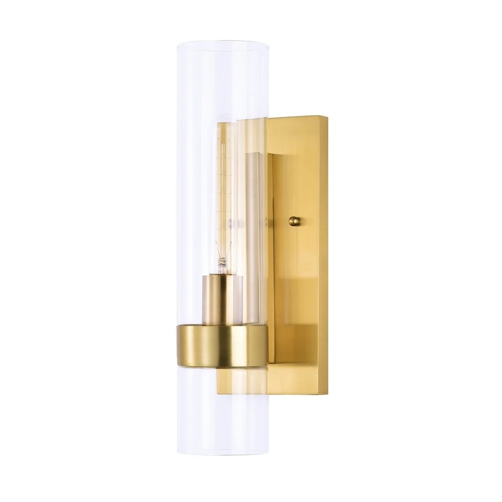 Armature Cylinder Clear Glass Wall Sconce - Deco Ranches - 