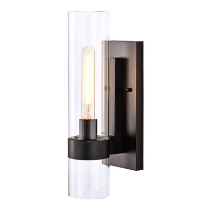 Armature Cylinder Clear Glass Wall Sconce - Deco Ranches - 