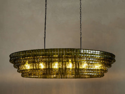 Ghiaccio Oval Chandelier 54 inch, 65 inch