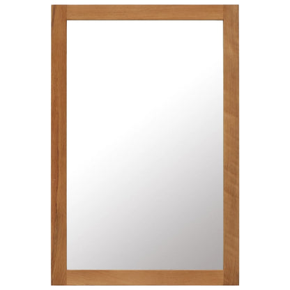 vidaXL Wall Mirror Solid Oak Wood Bathroom Bedroom Wardrobe Door Mirror Rustic Home Decor