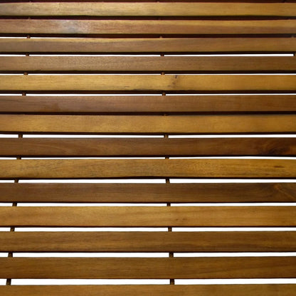 vidaXL Bathmat Set Acacia Hardwood with Rubber Backing Bathroom Runner Mats for Bath and Sauna Areas