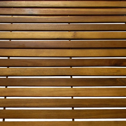 vidaXL Bathmat Set Acacia Hardwood with Rubber Backing Bathroom Runner Mats for Bath and Sauna Areas