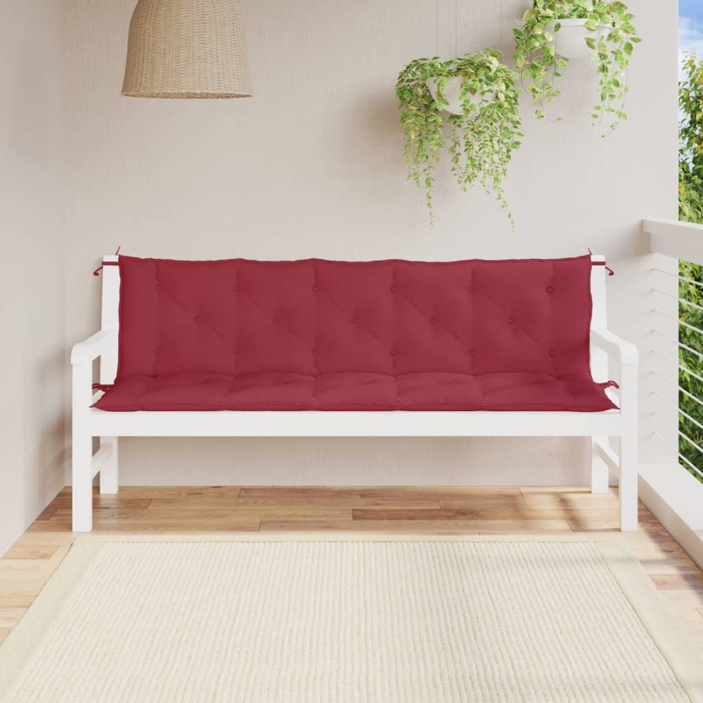 vidaXL Water Repellent Outdoor Bench Cushion Oxford Fabric Seat Pad for Garden Patio Indoor Seating