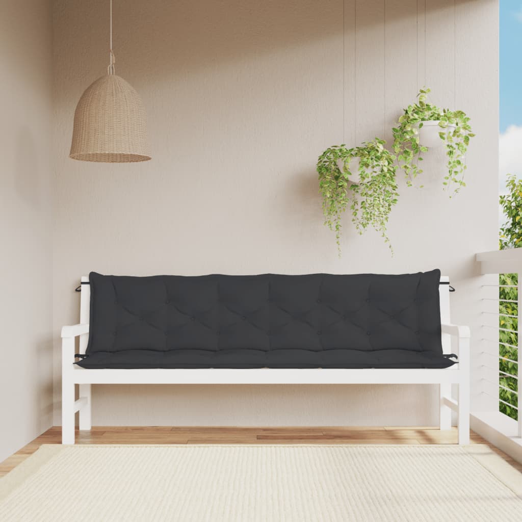 vidaXL Water Repellent Outdoor Bench Cushion Oxford Fabric Seat Pad for Garden Patio Indoor Seating
