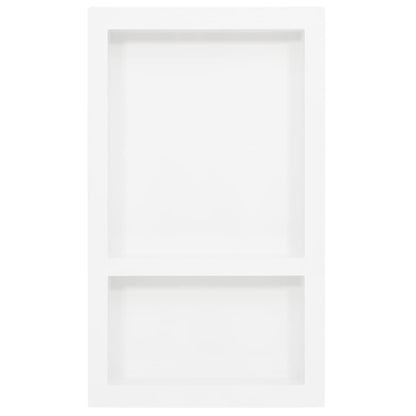 vidaXL Shower Niche 2 Compartments White