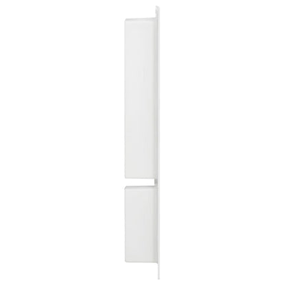 vidaXL Shower Niche 2 Compartments White