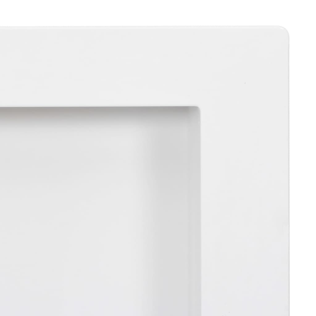 vidaXL Shower Niche 2 Compartments White