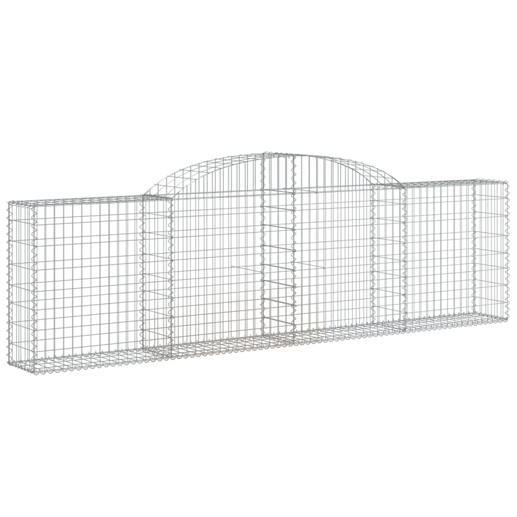 vidaXL Arched Gabion Baskets 3-Piece Set
