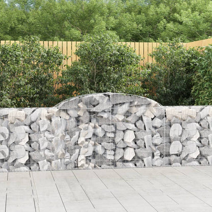 vidaXL Arched Gabion Baskets 3-Piece Set