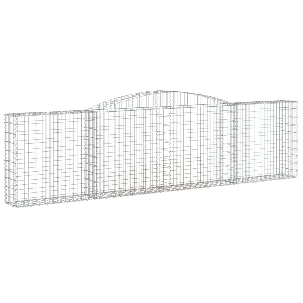 vidaXL Arched Gabion Baskets 8-Piece Set