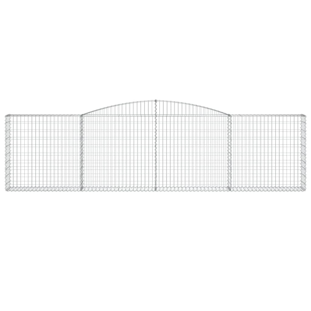 vidaXL Arched Gabion Baskets 8-Piece Set