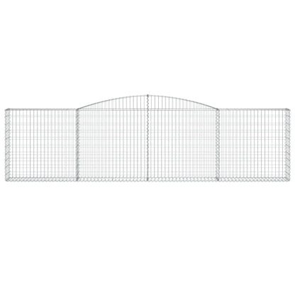vidaXL Arched Gabion Baskets 8-Piece Set