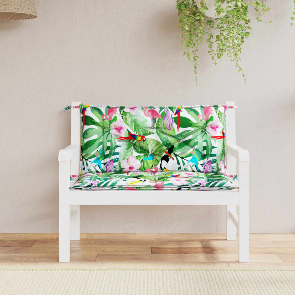vidaXL Water Repellent Outdoor Bench Cushion Oxford Fabric Seat Pad for Garden Patio Indoor Seating