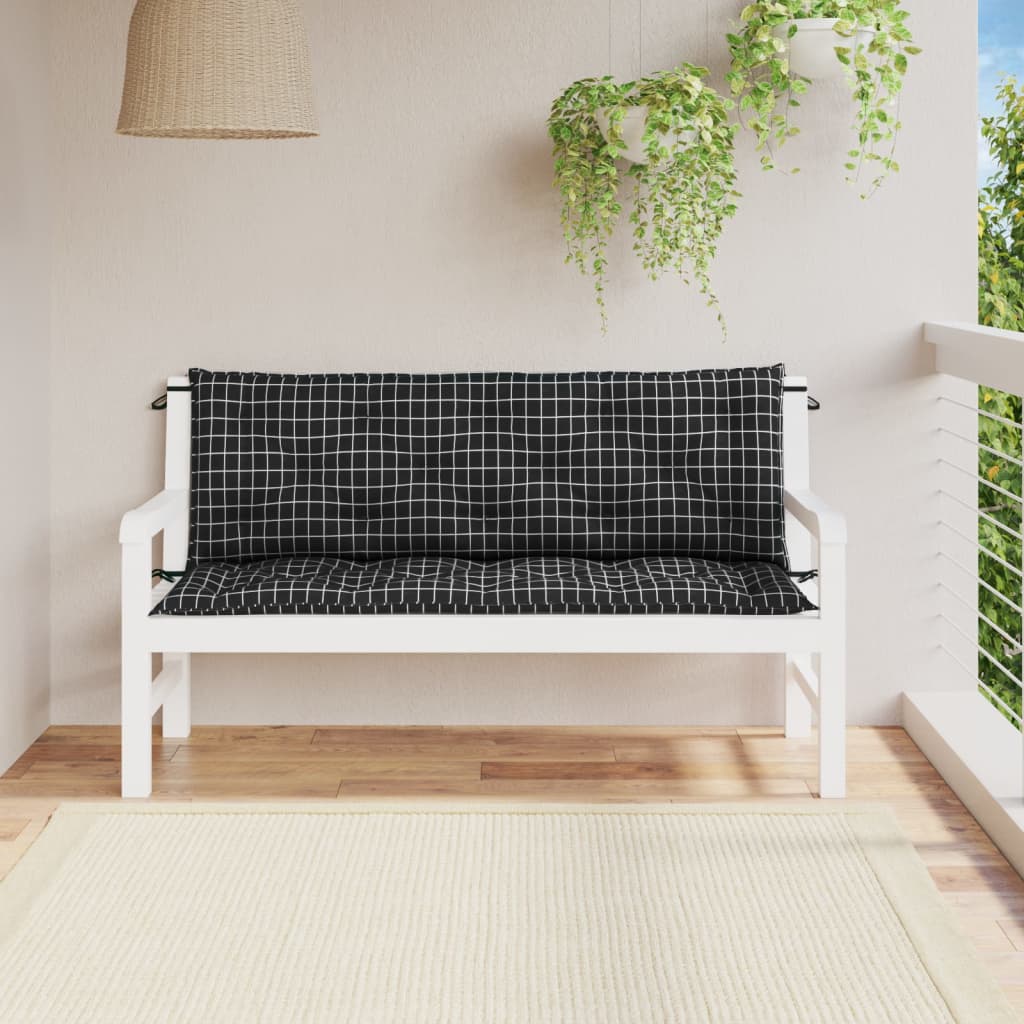 vidaXL Water Repellent Outdoor Bench Cushion Oxford Fabric Seat Pad for Garden Patio Indoor Seating