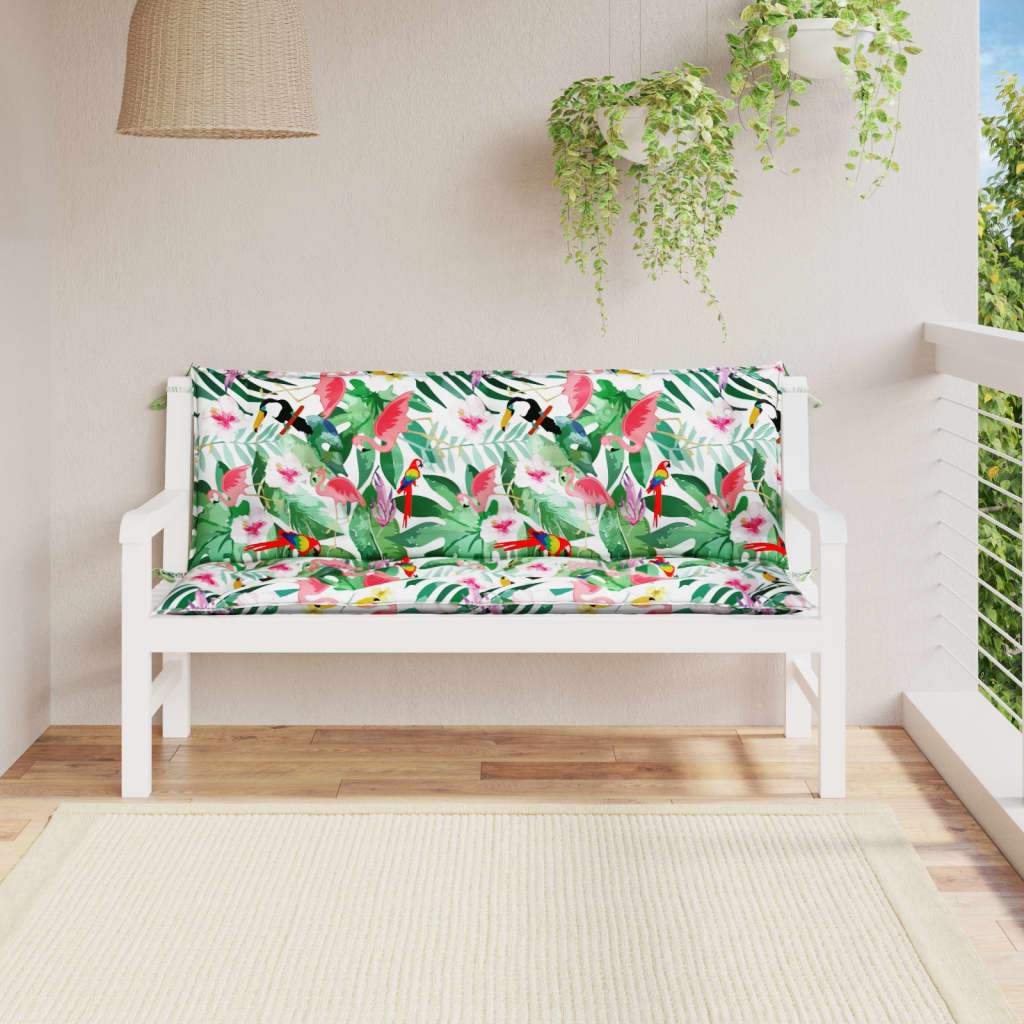 vidaXL Water Repellent Outdoor Bench Cushion Oxford Fabric Seat Pad for Garden Patio Indoor Seating