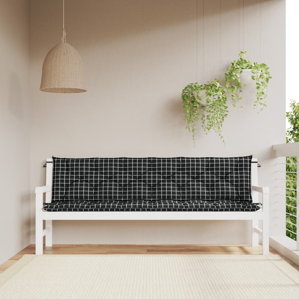 vidaXL Water Repellent Outdoor Bench Cushion Oxford Fabric Seat Pad for Garden Patio Indoor Seating