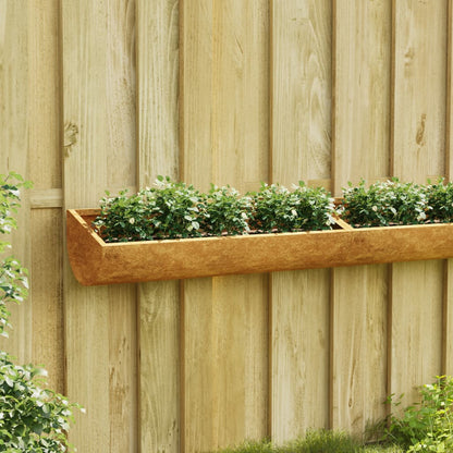 vidaXL Garden Wall Planter Corten Steel