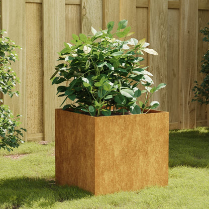 vidaXL Garden Wall Planter Corten Steel