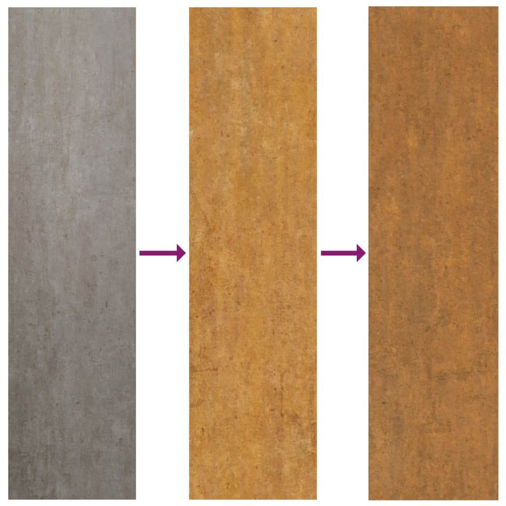 vidaXL Garden Wall Planter Corten Steel