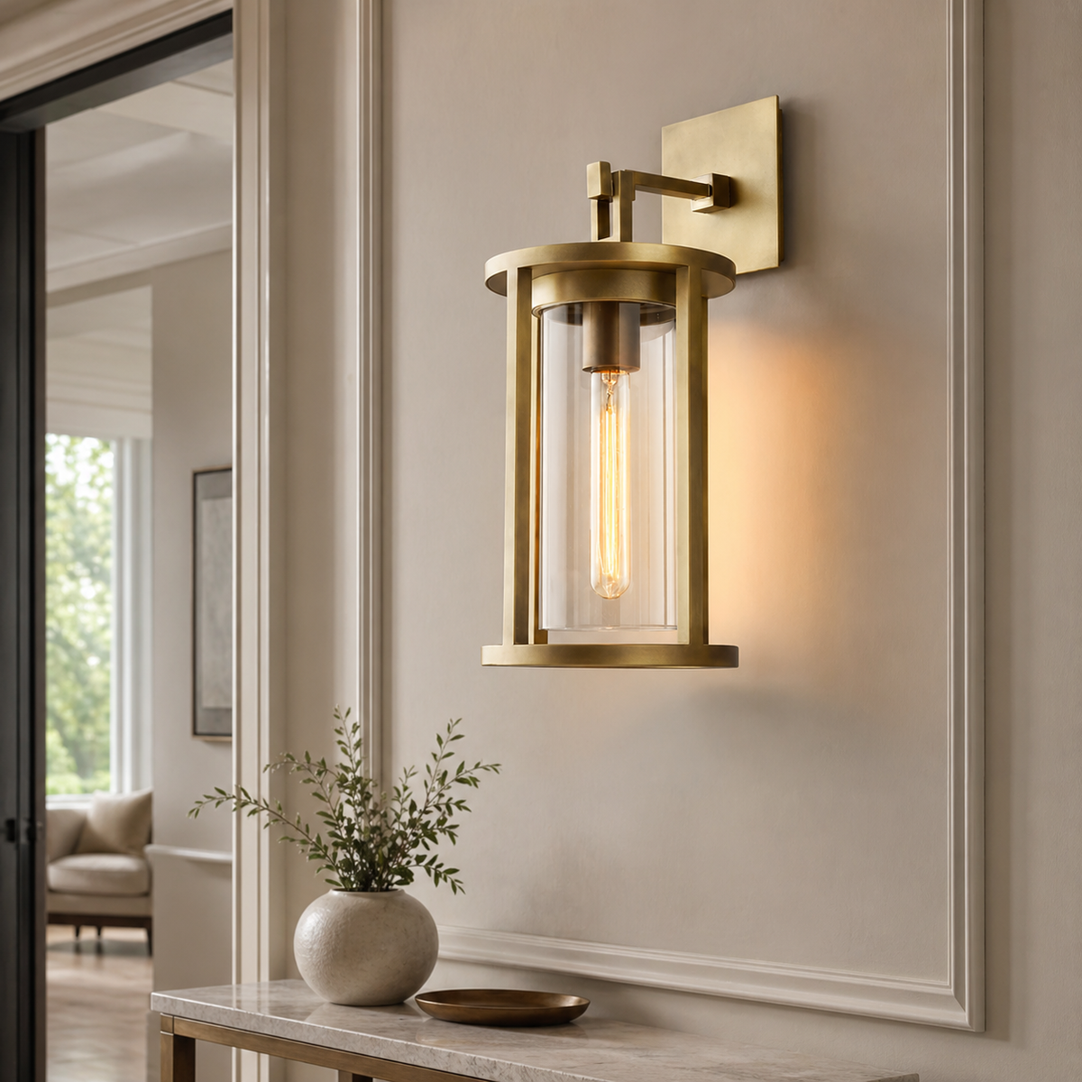 Modern Geometric Round Wall Sconce