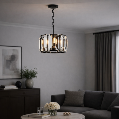 Transitional Crystal Round Chandelier
