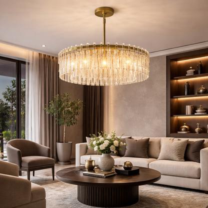 Signature Layered Round Chandelier