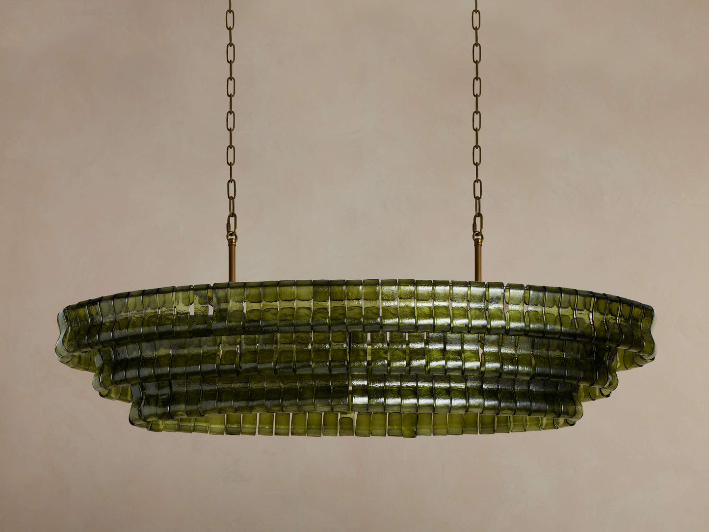 Ghiaccio Oval Chandelier 54 inch, 65 inch