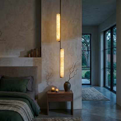 Alabaster Prism Pendant Light