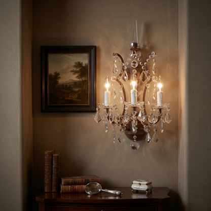 MN Orb Crystal 3-Light Wall Fixture