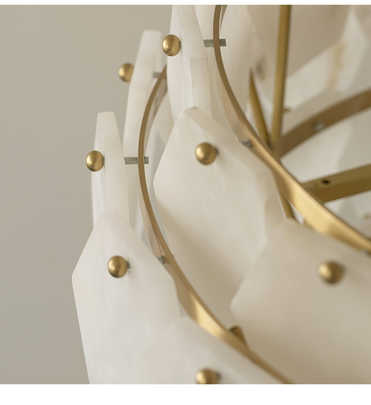 Elegant Hexa Cloud Alabaster Pendant Light - Deco Ranches