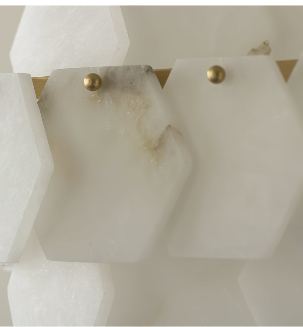 Elegant Hexa Cloud Alabaster Pendant Light - Deco Ranches