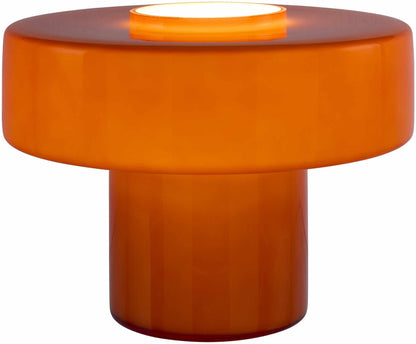 Lauenhagen Dark Red Table Lamp Decorative Accent Lighting for Bedroom Living Room Home Decor - Deco Ranches