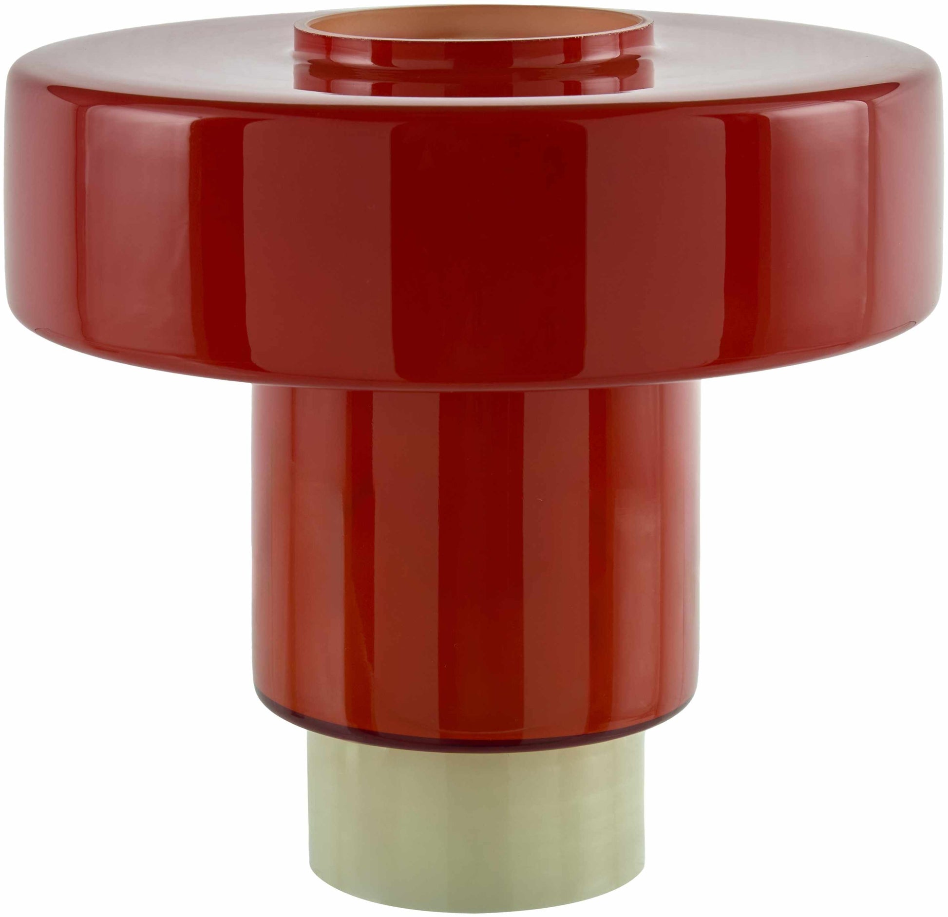 Lauenhagen Dark Red Table Lamp Decorative Accent Lighting for Bedroom Living Room Home Decor - Deco Ranches