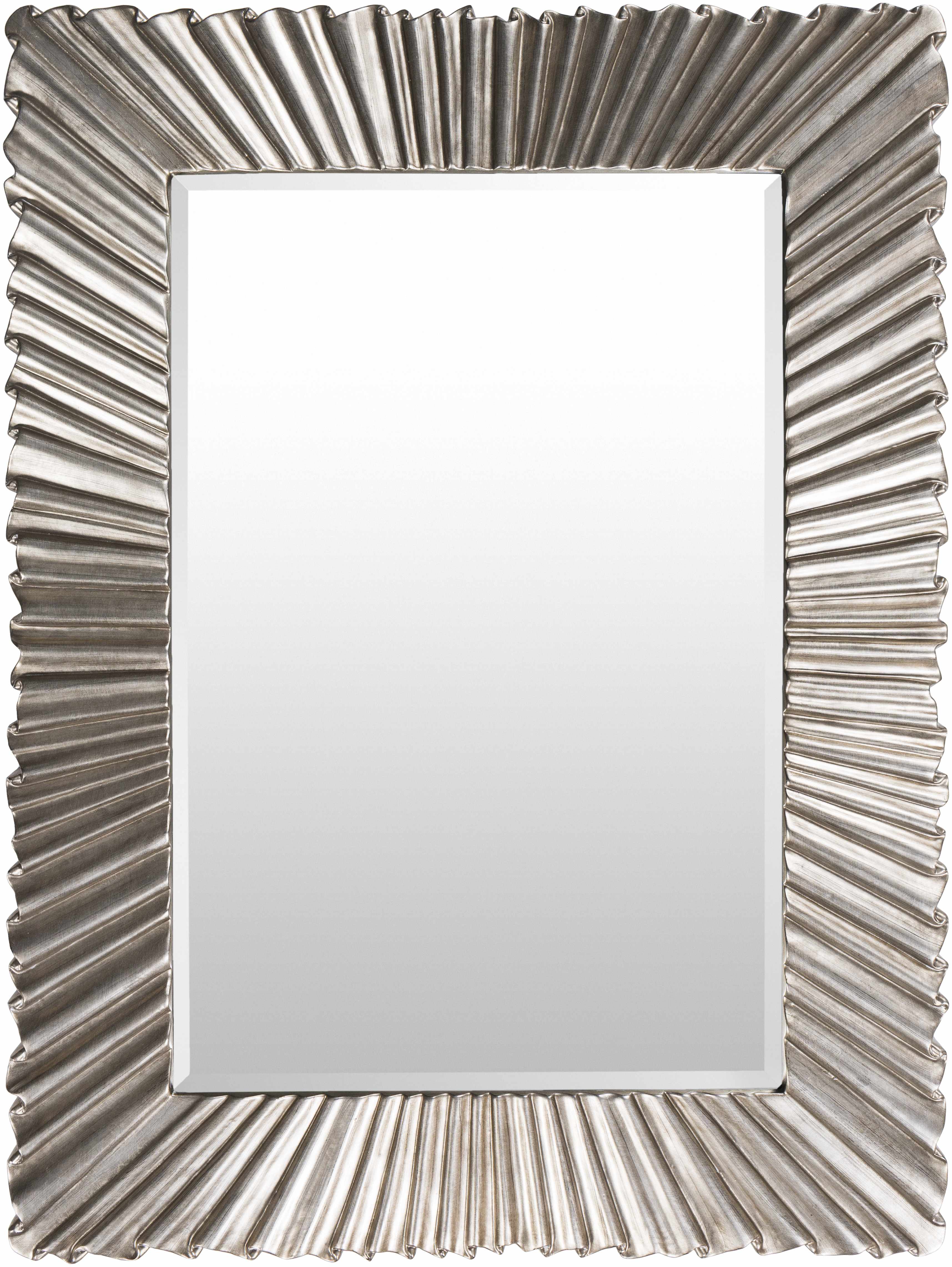 Mercier Silver Gray Mirror Decorative Wall Mirror for Bathroom Bedroom Living Room Home Decor - Deco Ranches