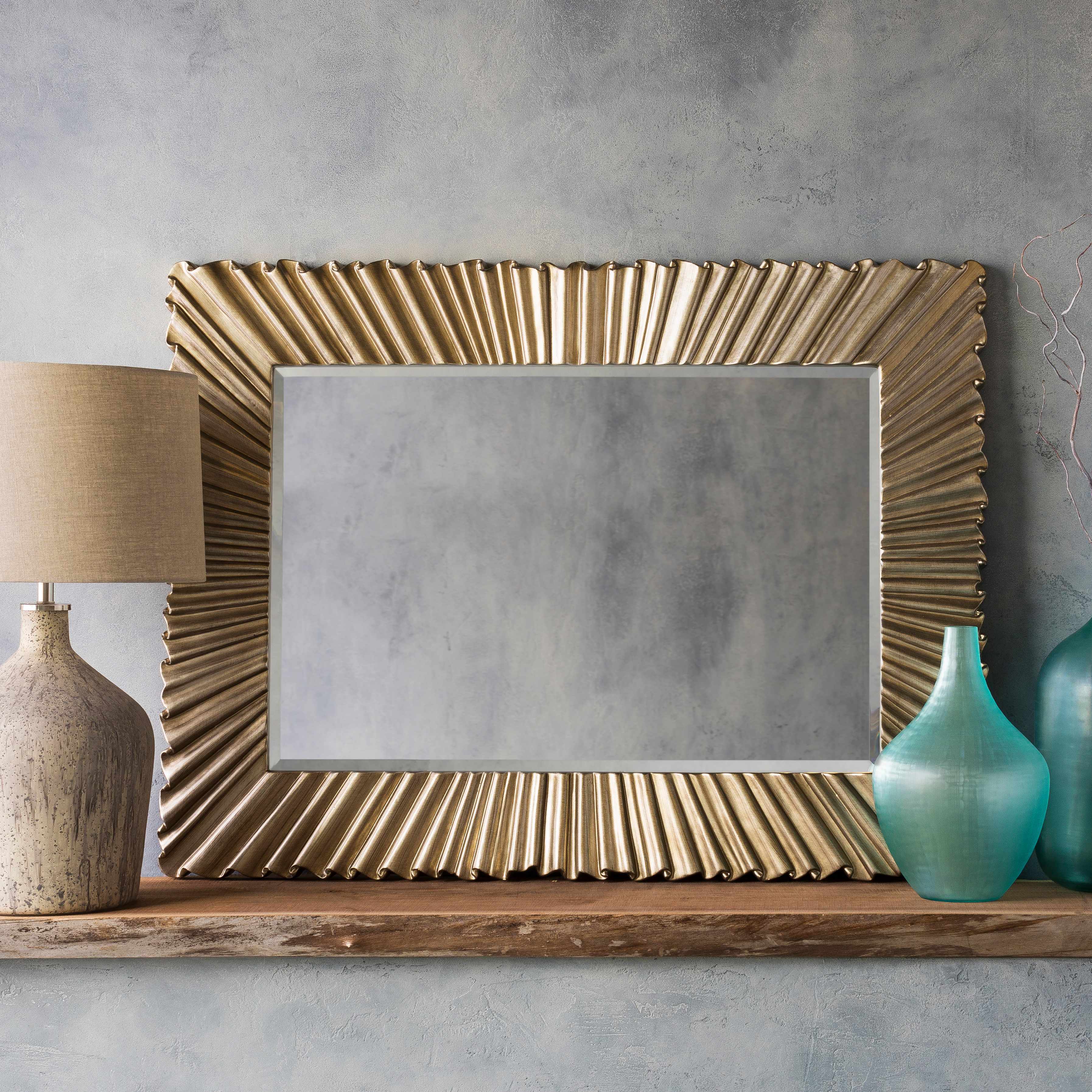 Mercier Silver Gray Mirror Decorative Wall Mirror for Bathroom Bedroom Living Room Home Decor - Deco Ranches