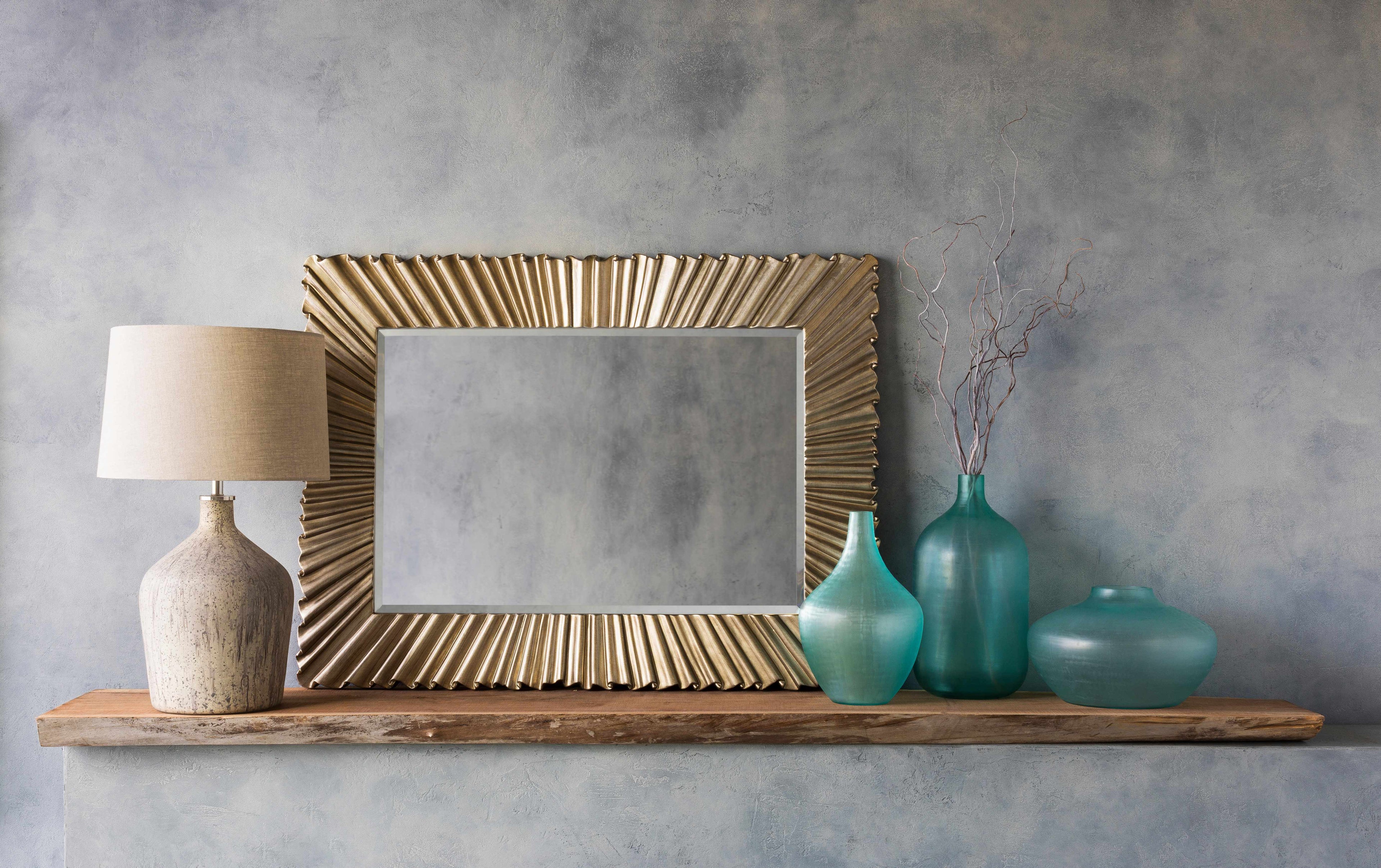 Mercier Silver Gray Mirror Decorative Wall Mirror for Bathroom Bedroom Living Room Home Decor - Deco Ranches