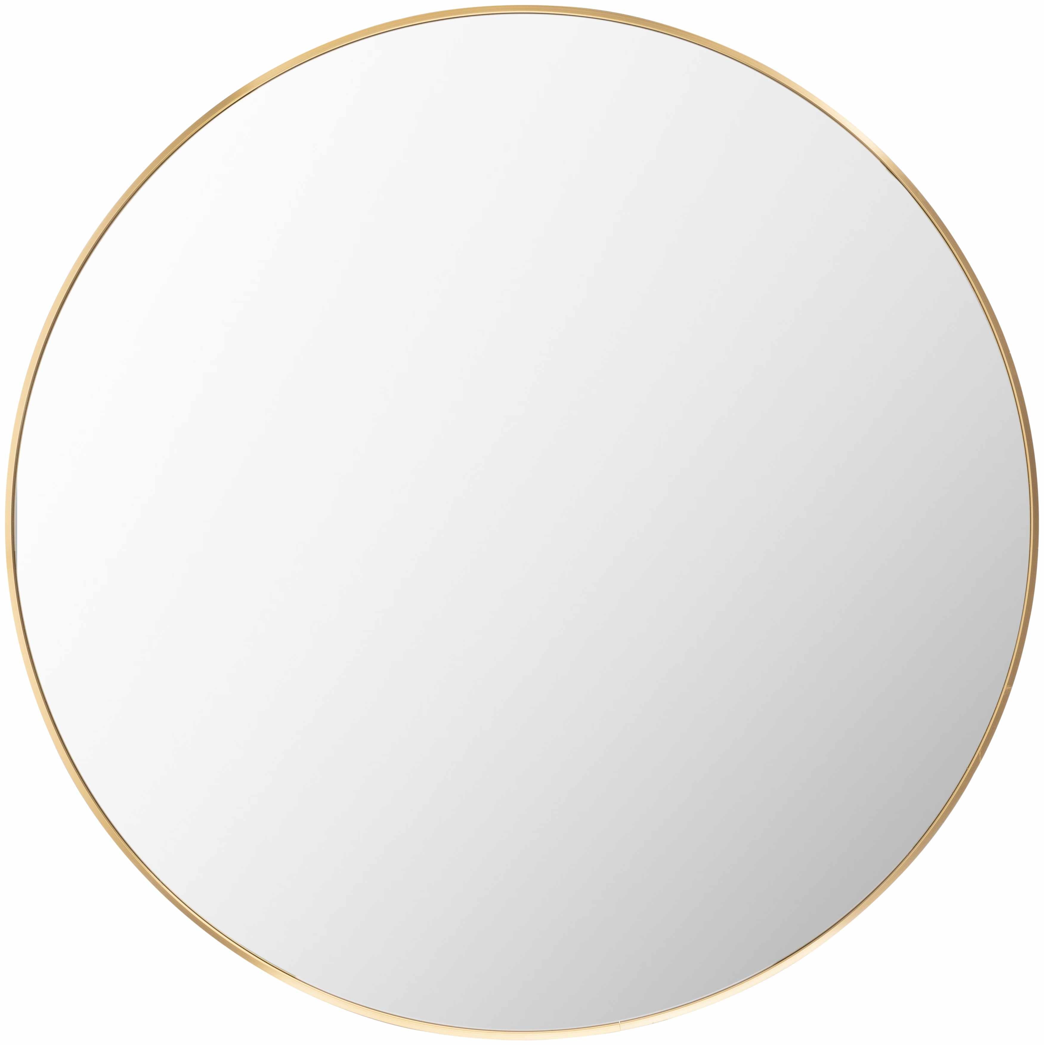 Pontalina Round Gold Mirror Decorative Wall Mirror for Bathroom Bedroom Living Room Home Decor - Deco Ranches