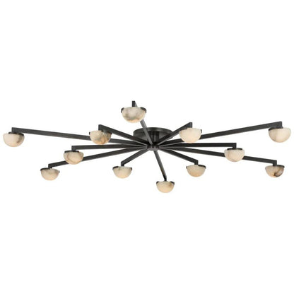 Propeller Alabaster Flushmount 8-Light 12-Light