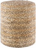 Ranskill Cotton Knitted Pouf Decorative Floor Seating Footrest for Living Room Bedroom Home Decor - Deco Ranches