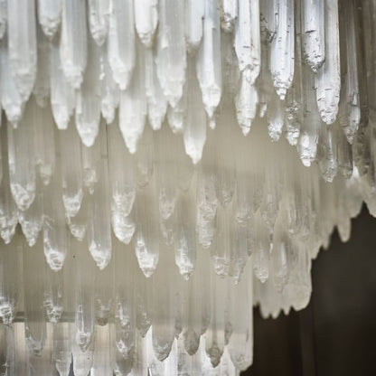 Selenite Round Chandelier
