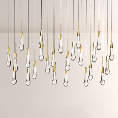 Solitaire Linear Chandelier 37'' 50'' 70'' 87" 120"W