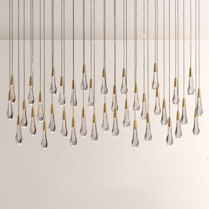 Solitaire Linear Chandelier 37'' 50'' 70'' 87" 120"W