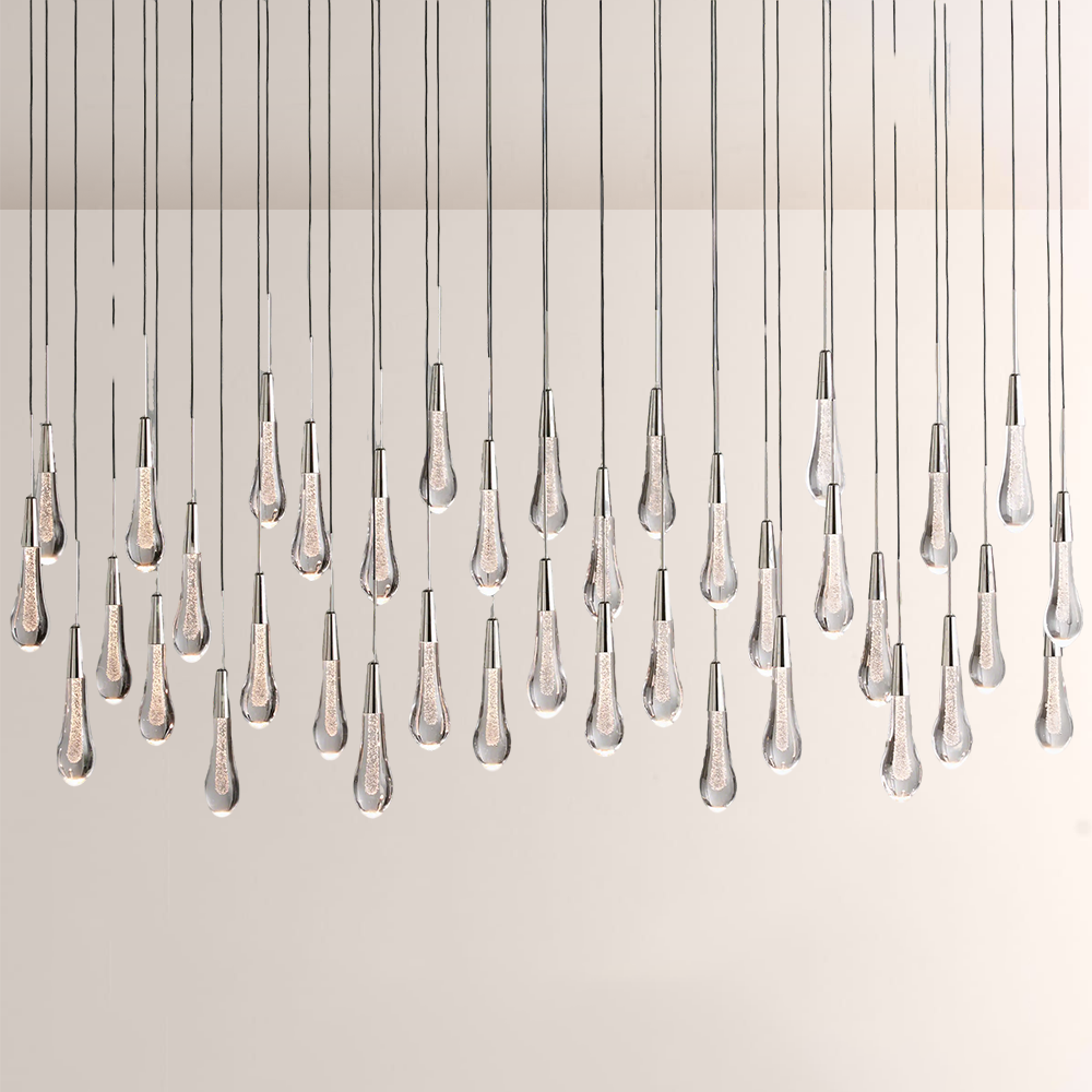 Solitaire Linear Chandelier 37'' 50'' 70'' 87" 120"W