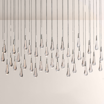 Solitaire Linear Chandelier 37'' 50'' 70'' 87" 120"W