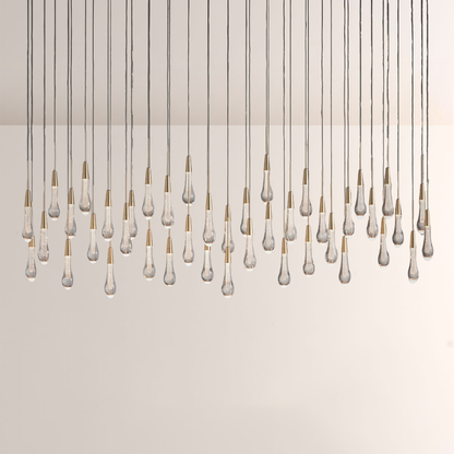 Solitaire Linear Chandelier 37'' 50'' 70'' 87" 120"W