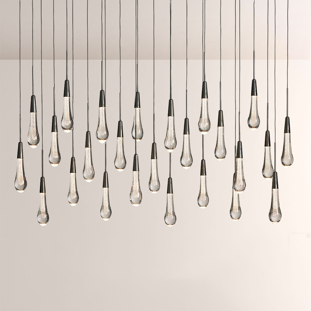 Solitaire Linear Chandelier 37'' 50'' 70'' 87" 120"W