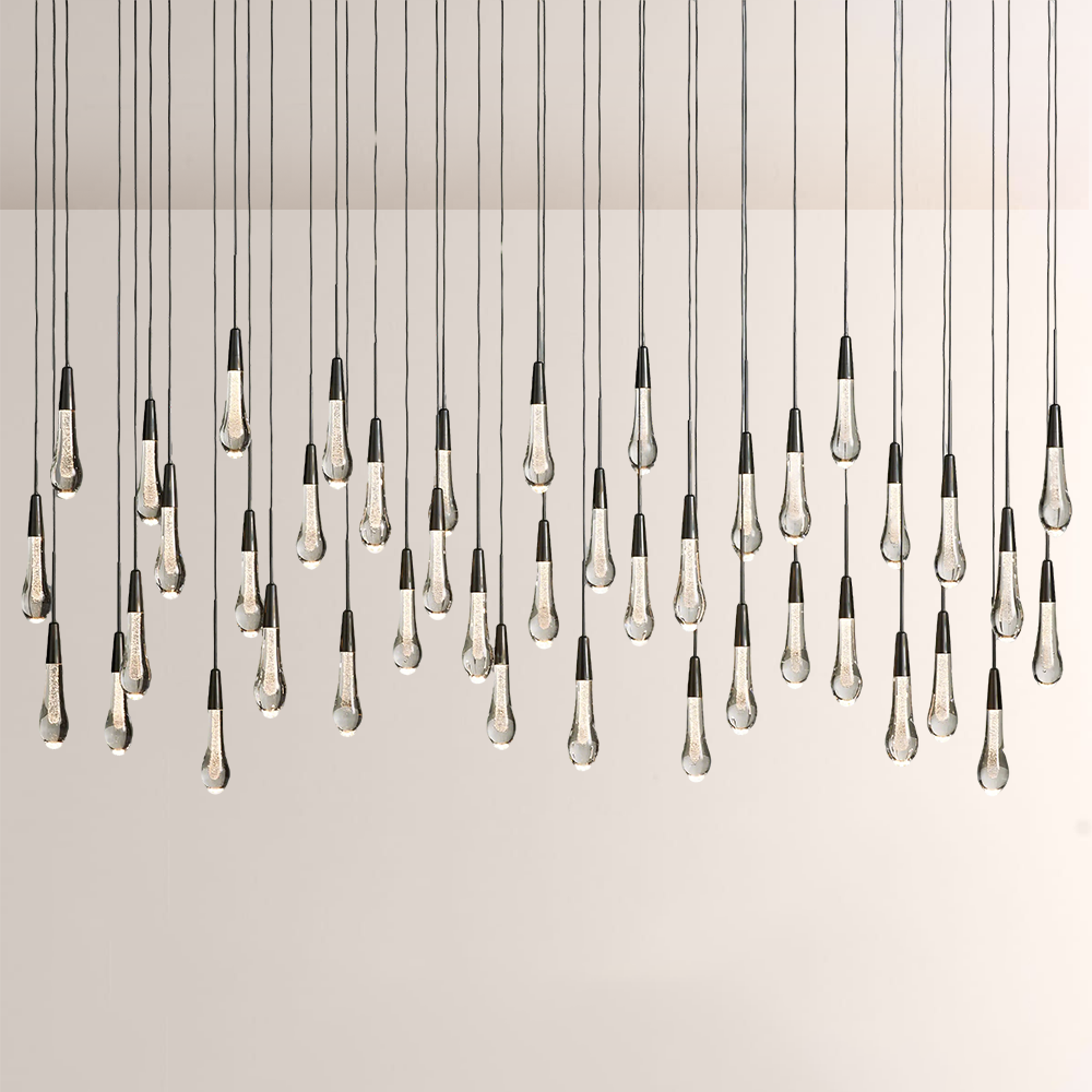 Solitaire Linear Chandelier 37'' 50'' 70'' 87" 120"W